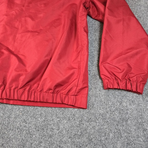 IZOD Windbreaker Jacket‎ Mens XL Red Full Zip Lightweight Golf Plaid Lining - Picture 12 of 16